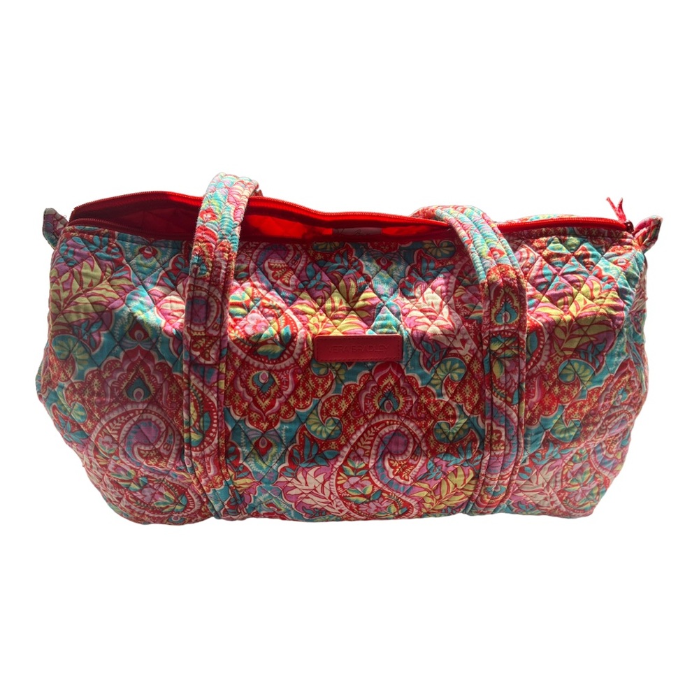 Vera Bradley Large Duffle Bag Paisley in Paradise-Damage